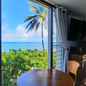 Breezy Beachfront Bali-style Haven 180 Degree Oceanview Apartment Hau'ula